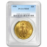 1928 $20 Saint-Gaudens Gold Double Eagle MS-65 PCGS