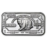 1 gram Silver Bar - Black Bear