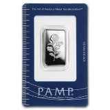 10 gram Silver Bar - PAMP Suisse (Rosa)