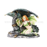 FAIRY WITH DRAGON 8 1/2in. x 6 1/4in. x 6 1/2in.