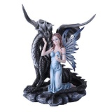 FAIRY WITH DRAGON 9 1/4in. x 9 1/9in. x 10 1/4in.