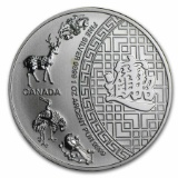 2014-2016 Canada 1 oz Silver $5 Five Blessings (Abrasions)