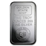 5 oz Silver Bar - Golden State Mint (ISO)