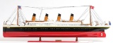 HAND MADE WOODEN TITANIC PAINTED XL W/COA