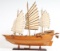HAND MADE WOODEN Chinese Junk W/COA