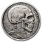 1 oz Silver Antique Round Hobo Nickel Replica (Skulls & Scrolls)