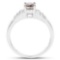 1.19 Carat Genuine Mystic Topaz & White Topaz .925 Sterling Silver Ring