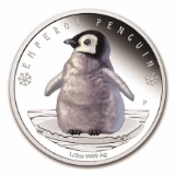 2017 Tuvalu 1/2 oz Silver Proof Polar Babies: Penguin