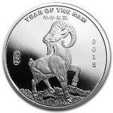 1/2 oz Silver Round - (2015 Year of the Ram)