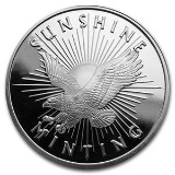 1 oz Silver Round - Sunshine Mint (MintMark SI)