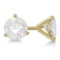 3.00ct. 3-Prong Martini Diamond Stud Earrings 18kt Yellow Gold (G-H, VS2-SI1)