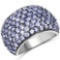 4.22 Carat Genuine Tanzanite .925 Sterling Silver Ring