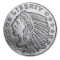 1/4 oz Silver Round - Incuse Indian