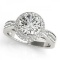 CERTIFIED PLATINUM 0.86 CT G-H/VS-SI1 DIAMOND HALO ENGAGEMENT RING