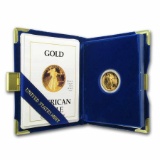 1988-P 1/10 oz Proof Gold American Eagle (w/Box & COA)