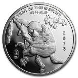 1 oz Silver Round - (2016 Year of the Monkey)