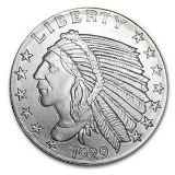 1/2 oz Silver Round - Incuse Indian