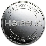 1 oz Silver Round - Heraeus