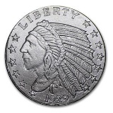 1/10 oz Silver Round - Incuse Indian
