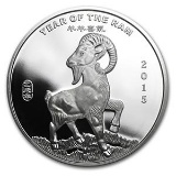 1 oz Silver Round - (2015 Year of the Ram)
