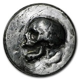 3 oz Silver Round - MK Barz & Bullion (Skull, Ultra High Relief)