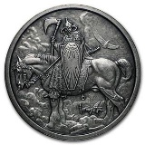 1 oz Silver Antique Round - Frank Frazetta (Death Dealer)