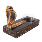 EGYPTIAN COBRA CANDLE HOLDER 2 1/4in. x 4 7/8in. x 3 1/2in.