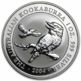 2004 Australia 1 oz Silver Kookaburra BU