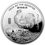 1/2 oz Silver Round - (2017 Year of the Rooster)