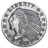 1 oz Silver Round - Incuse Indian