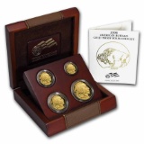 2008-W 4-Coin Proof Gold Buffalo Set (w/Box & COA)