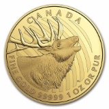 2017 Canada 1 oz Gold Elk .99999 Proof