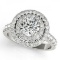 CERTIFIED PLATINUM 2.32 CT G-H/VS-SI1 DIAMOND HALO ENGAGEMENT RING