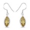 5.60 Carat Genuine Lemon Quartz .925 Sterling Silver Earrings