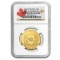 2004 Canada 1 oz Gold Maple Leaf Gem Unc NGC (25th Anniv)