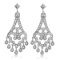 Dangling Chandelier Diamond Earrings 14K White Gold (1.08ct)