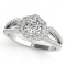 CERTIFIED PLATINUM 1.38 CT G-H/VS-SI1 DIAMOND HALO ENGAGEMENT RING