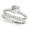 CERTIFIED 18KT WHITE GOLD 1.47 CT G-H/VS-SI1 DIAMOND BRIDAL SET