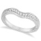 Antique Style Pave-Set Diamond Wedding Band in Palladium (0.12 ctw)