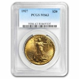 1927 $20 Saint-Gaudens Gold Double Eagle MS-63 PCGS