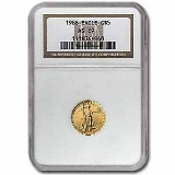 1986 1/10 oz Gold American Eagle MS-69 NGC