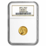 1915 $2.50 Indian Gold Quarter Eagle MS-62 NGC