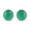 5.50 Carat Genuine Emerald 14K Yellow Gold Earrings