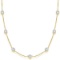 Diamonds by The Yard Bezel-Set Necklace in 14k Two Tone Gold (3.00ct)