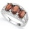 GARNET 925 STERLING SILVER RING