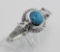 Turquoise Cobra Snake Ring - Sterling Silver