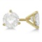 2.00ct. 3-Prong Martini Diamond Stud Earrings 18kt Yellow Gold (G-H, VS2-SI1)