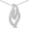 0.22 Carat Genuine White Diamond .925 Sterling Silver Pendant