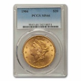 1904 $20 Liberty Gold Double Eagle MS-66 PCGS
