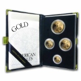 1999-W 4-Coin Proof Gold American Eagle Set (w/Box & COA)